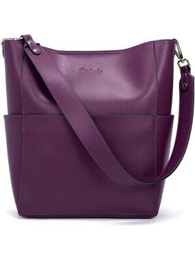 Stylish Women's Leather Tote Handbags - Versatile Shoulder & Bucket Bags